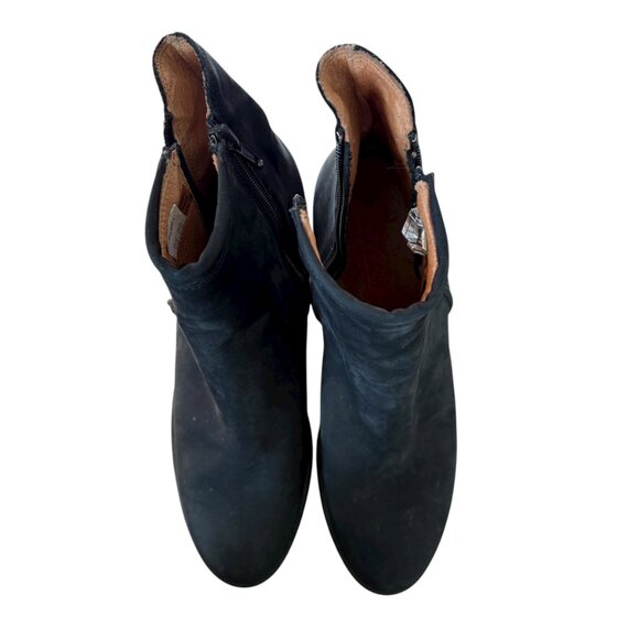 Zante women's black side zip ankle booties boots - Picture 8 of 9